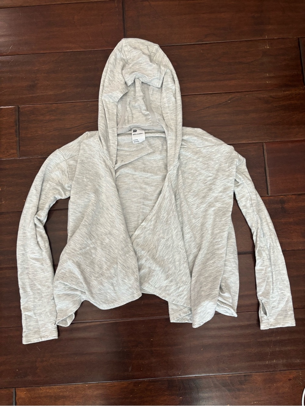 all in motion Light Gray Hooded Kids Jacket